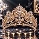 Crystal Bridal Large Crown Baroque Tiara