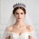 Baroque Full-Round Crown Bridal Tiara With Rhinestones