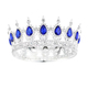 Baroque Full-Round Crown Bridal Tiara With Rhinestones