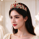 Baroque Rhinestone Princess Tiara For Bridal Wedding