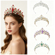 Baroque Rhinestone Princess Tiara For Bridal Wedding