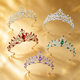 Baroque Rhinestone Princess Tiara For Bridal Wedding