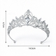 Baroque Rhinestone Princess Tiara For Bridal Wedding