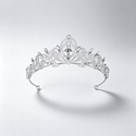 Baroque Rhinestone Princess Tiara For Bridal Wedding