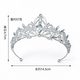 Baroque Rhinestone Princess Tiara For Bridal Wedding