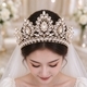 Baroque Rhinestone Bridal Crown Wedding Hair Accessory Tiara