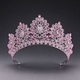 Baroque Rhinestone Bridal Crown Wedding Hair Accessory Tiara