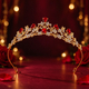Elegant Crystal Princess Crown Headpiece