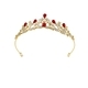Elegant Crystal Princess Crown Headpiece