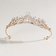 Elegant Crystal Princess Crown Headpiece