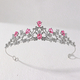 Elegant Crystal Princess Crown Headpiece