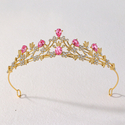 Elegant Crystal Princess Crown Headpiece