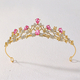Elegant Crystal Princess Crown Headpiece