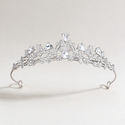 Elegant Crystal Princess Crown Headpiece