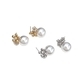 Iridescent Floral Cluster Pearl Stud Earrings