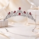 Elegant Floral Rhinestone Princess Crown Headband