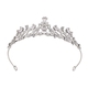 Elegant Floral Rhinestone Princess Crown Headband