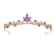 Korean-Style Rhinestone Bridal Crown Tiara