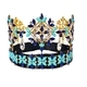 Beauty Pageant Large Crown Gold Style Large Round Crown Tiara For Bridal Wedding And Pageant