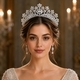 Baroque Crown Headpiece Bridal Tiara Headband