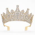 Baroque Rhinestone Bridal Tiara Crown