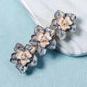 Gold (Stück) HS-J6344 Vintage Emaille-Perlen-Haarclip Japanischer Koreanischer Stil