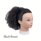 Short Curly Synthetic Drawstring Hair Bun Wig