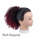 Short Curly Synthetic Drawstring Hair Bun Wig