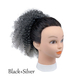 Short Curly Synthetic Drawstring Hair Bun Wig