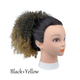 Short Curly Synthetic Drawstring Hair Bun Wig