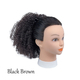 Short Curly Synthetic Drawstring Hair Bun Wig
