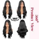 Long Curly Middle Part Wig