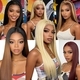 Black Lace Front Middle Part Straight Wig