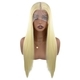 Black Lace Front Middle Part Straight Wig