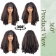 Ice Silk Long Curly Headband Wig