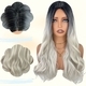 Ombre Big Wavy Middle Part Wig High Temperature Fiber
