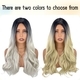 Ombre Big Wavy Middle Part Wig High Temperature Fiber