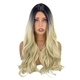 Ombre Big Wavy Middle Part Wig High Temperature Fiber