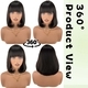 Black Bob Wig With Blunt Bangs Short Straight Synthetic Hair