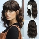 Short Curly Bob Synthetic Wig With Bangs