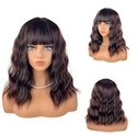 Short Curly Bob Synthetic Wig With Bangs
