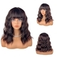 Short Curly Bob Synthetic Wig With Bangs