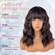 Short Curly Bob Synthetic Wig With Bangs