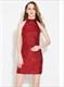 Einfaches elegantes ärmelloses kurzes Etuikleid mit Pailletten Cocktailkleid