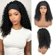Ice Silk Afro Curly Wig Headband