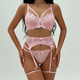 French Eyelash Lace Sheer Mesh Push-Up Bra