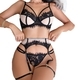 French Eyelash Lace Sheer Mesh Push-Up Bra