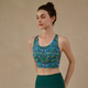Graffiti Print Open-Back Yoga Tank Top