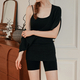 Lazy-Style Yoga Cover-Up Bodysuit For Gym And Outdoor Training