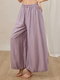Loose Wide Leg Yoga Pants For Women Solid Color Relaxed Fit